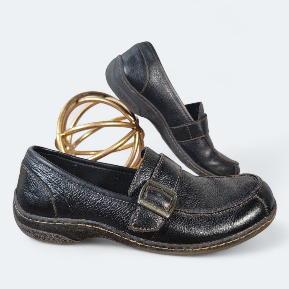 B.o.c. Black Leather Loafers Size 7.5